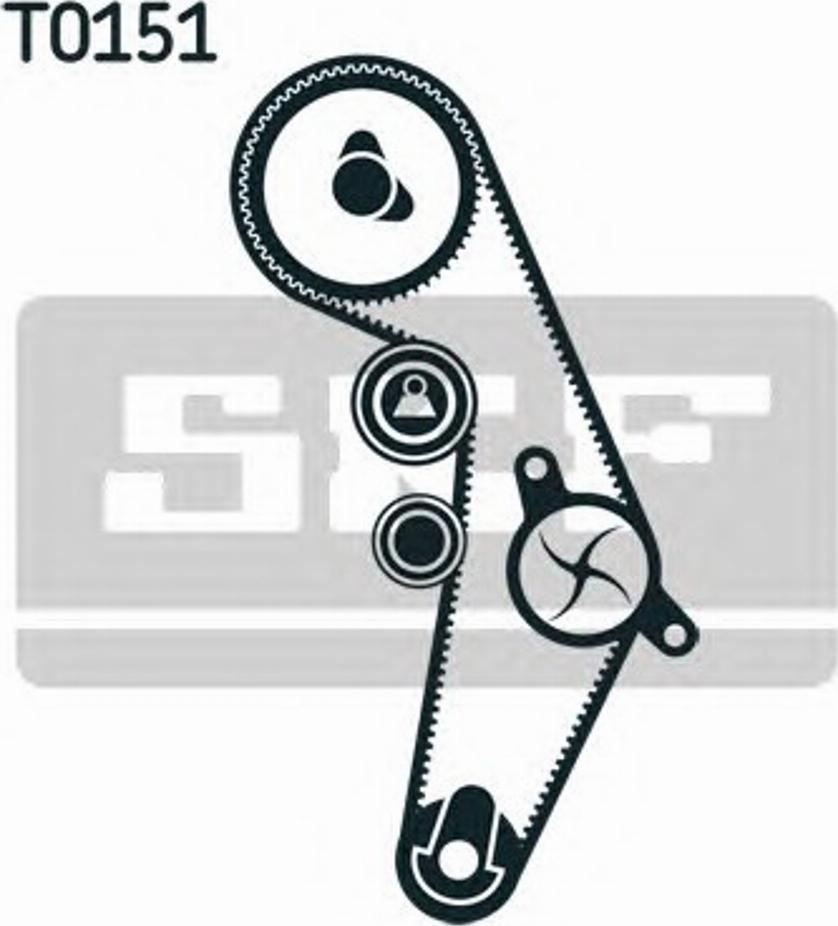 SKF VKMA 01115 - Zobsiksnas komplekts autodraugiem.lv