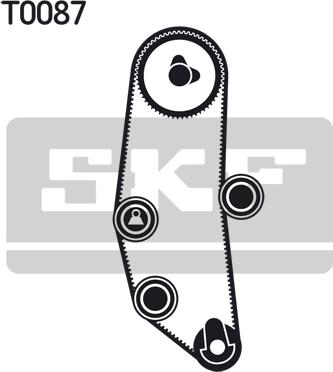 SKF VKMA 08000 - Zobsiksnas komplekts autodraugiem.lv