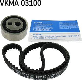 SKF VKMA 03100 - Zobsiksnas komplekts autodraugiem.lv