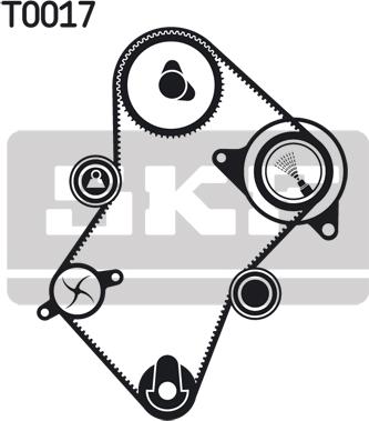 SKF VKMA 03244 - Zobsiksnas komplekts autodraugiem.lv