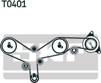 SKF VKMA 03261 - Zobsiksnas komplekts autodraugiem.lv