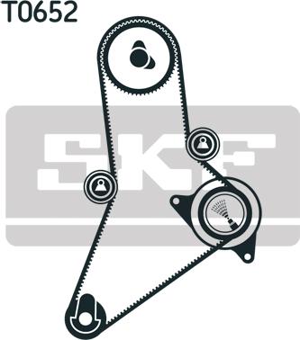 SKF VKMA 02384 - Zobsiksnas komplekts autodraugiem.lv