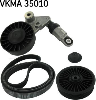 SKF VKMA 35010 - Ķīļrievu siksnu komplekts autodraugiem.lv