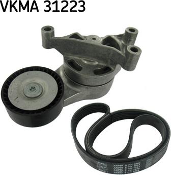 SKF VKMA 31223 - Ķīļrievu siksnu komplekts autodraugiem.lv