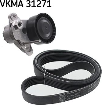 SKF VKMA 31271 - Ķīļrievu siksnu komplekts autodraugiem.lv