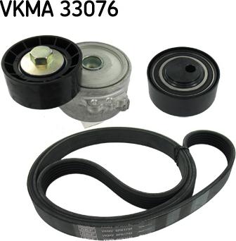 SKF VKMA 33076 - Ķīļrievu siksnu komplekts autodraugiem.lv