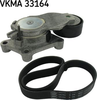 SKF VKMA 33164 - Ķīļrievu siksnu komplekts autodraugiem.lv