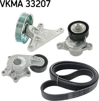 SKF VKMA 33207 - Ķīļrievu siksnu komplekts autodraugiem.lv