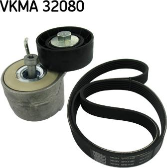 SKF VKMA 32080 - Ķīļrievu siksnu komplekts autodraugiem.lv