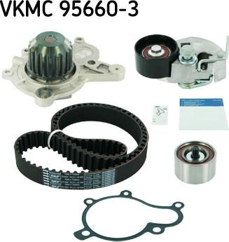 SKF VKMC 95660-3 - Ūdenssūknis + Zobsiksnas komplekts autodraugiem.lv