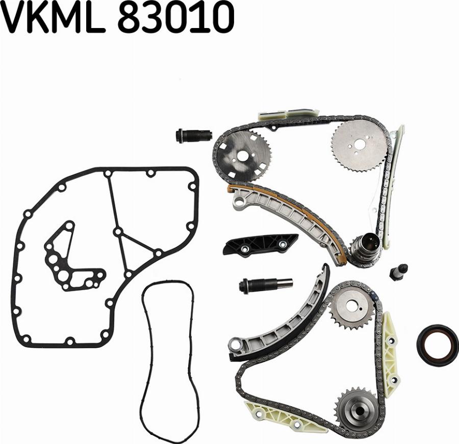 SKF VKML 83010 - Sadales vārpstas piedziņas ķēdes komplekts autodraugiem.lv