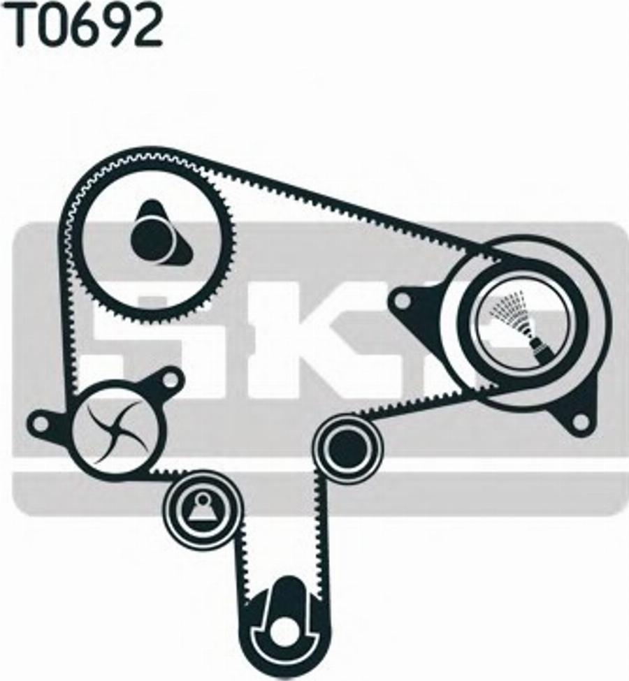 SKF VKMS 94619 - Zobsiksnas komplekts autodraugiem.lv