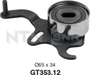 SNR GT353.12 - Spriegotājrullītis, Gāzu sadales mehānisma piedziņas siksna autodraugiem.lv