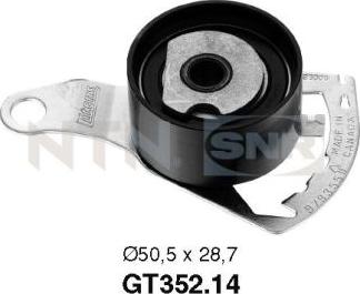 SNR GT352.14 - Spriegotājrullītis, Gāzu sadales mehānisma piedziņas siksna autodraugiem.lv