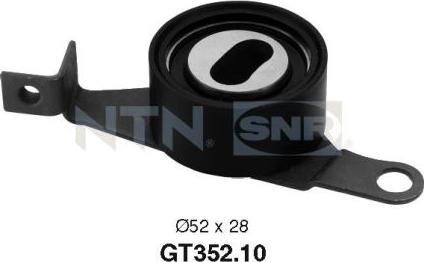 SNR GT352.10 - Spriegotājrullītis, Gāzu sadales mehānisma piedziņas siksna autodraugiem.lv