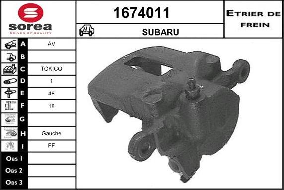 SNRA 1674011 - Bremžu suports autodraugiem.lv