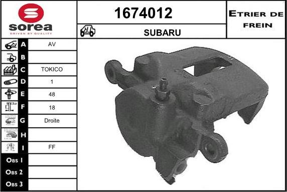 SNRA 1674012 - Bremžu suports autodraugiem.lv