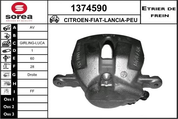 SNRA 1374590 - Bremžu suports autodraugiem.lv