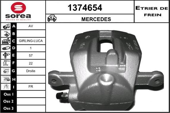 SNRA 1374654 - Bremžu suports autodraugiem.lv
