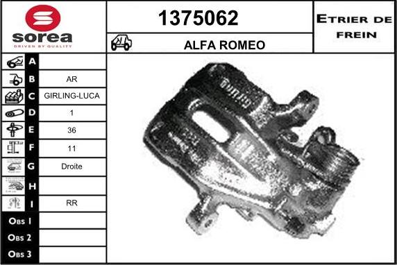 SNRA 1375062 - Bremžu suports autodraugiem.lv