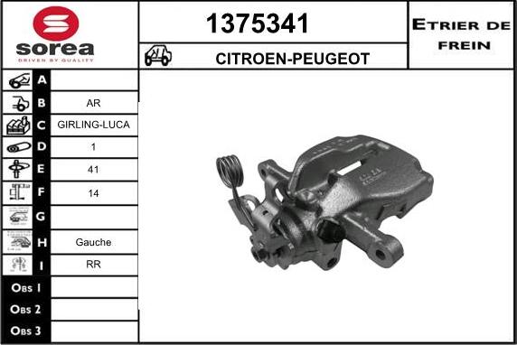 SNRA 1375341 - Bremžu suports autodraugiem.lv