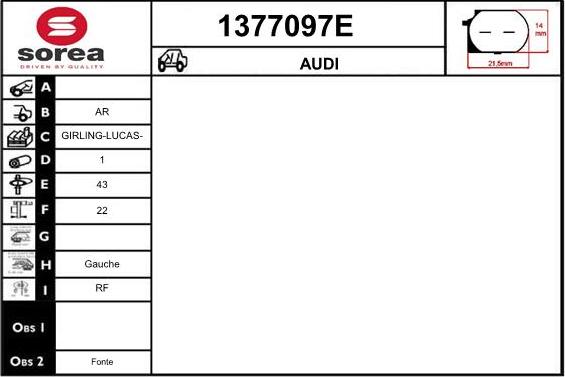 SNRA 1377097E - Bremžu suports autodraugiem.lv