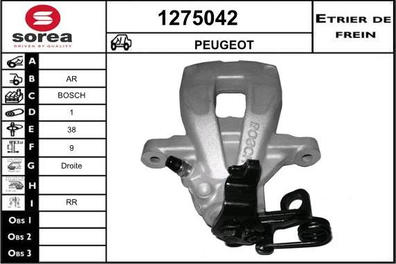 SNRA 1275042 - Bremžu suports autodraugiem.lv