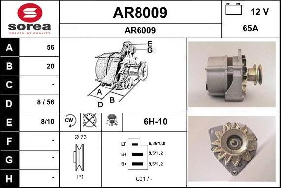 SNRA AR8009 - Ģenerators autodraugiem.lv