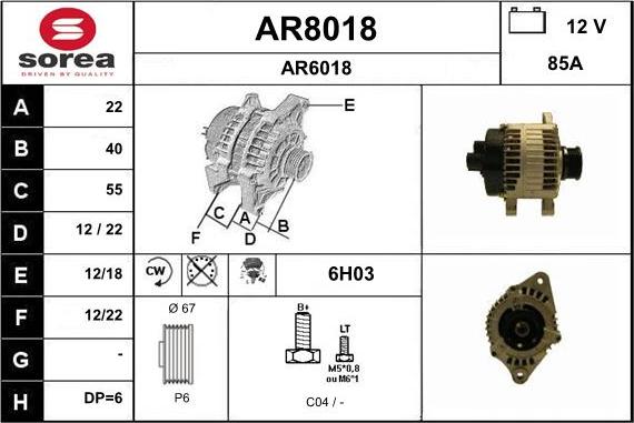 SNRA AR8018 - Ģenerators autodraugiem.lv