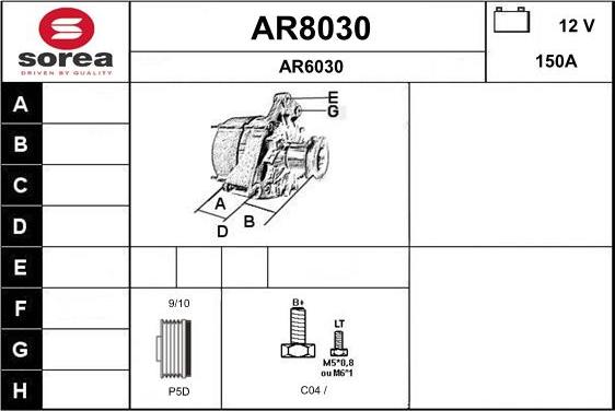 SNRA AR8030 - Ģenerators autodraugiem.lv