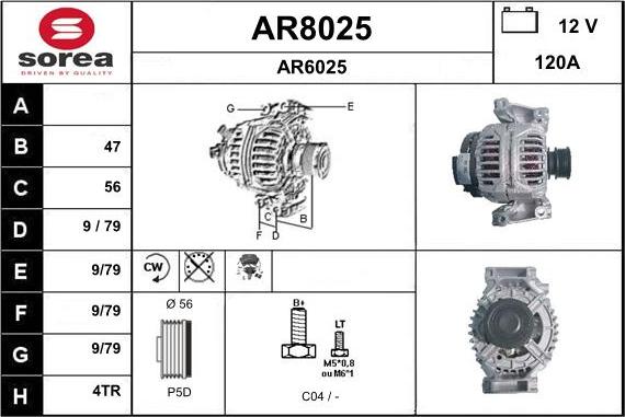 SNRA AR8025 - Ģenerators autodraugiem.lv