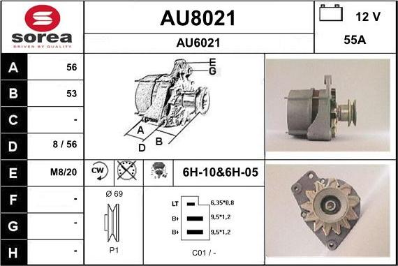 SNRA AU8021 - Ģenerators autodraugiem.lv