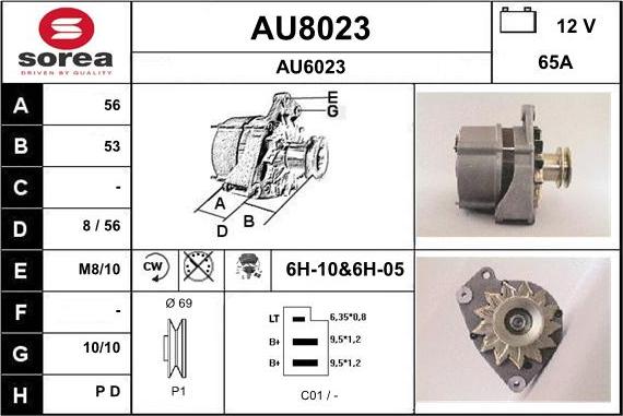 SNRA AU8023 - Ģenerators autodraugiem.lv