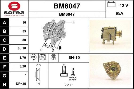 SNRA BM8047 - Ģenerators autodraugiem.lv