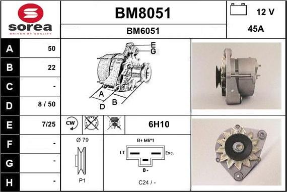 SNRA BM8051 - Ģenerators autodraugiem.lv