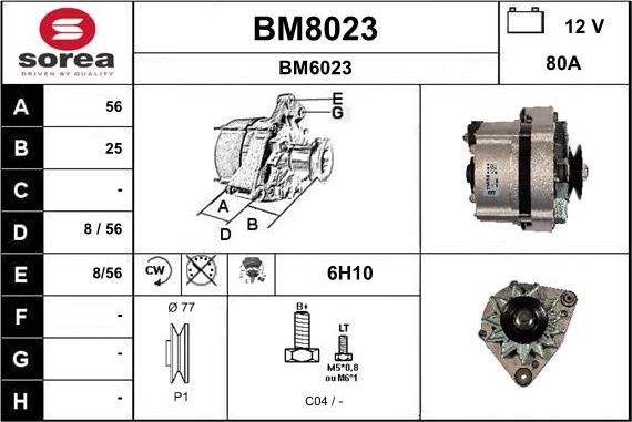 SNRA BM8023 - Ģenerators autodraugiem.lv