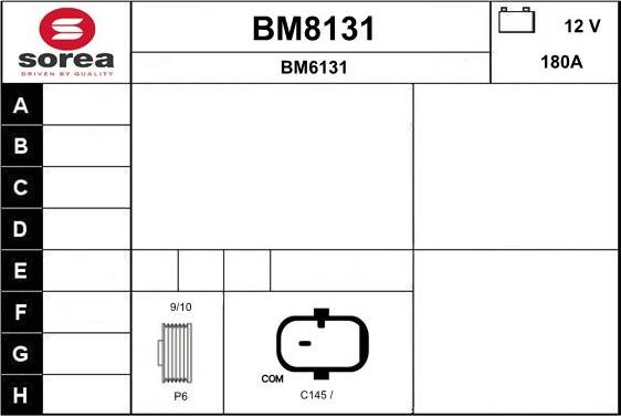 SNRA BM8131 - Ģenerators autodraugiem.lv