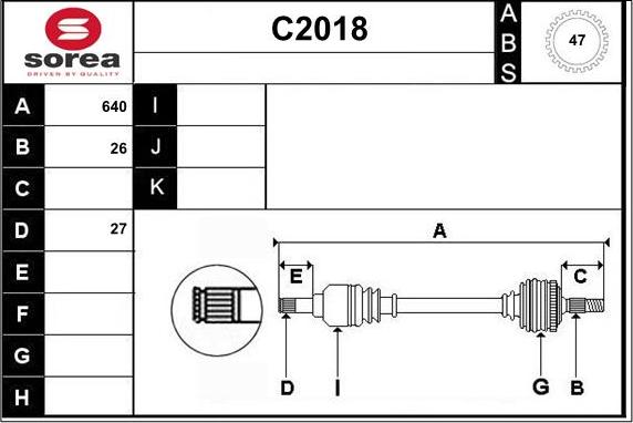 SNRA C2018 - Piedziņas vārpsta autodraugiem.lv