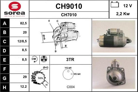 SNRA CH9010 - Starteris autodraugiem.lv