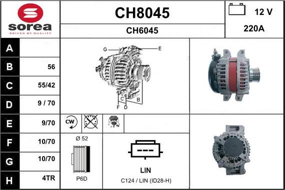SNRA CH8045 - Ģenerators autodraugiem.lv