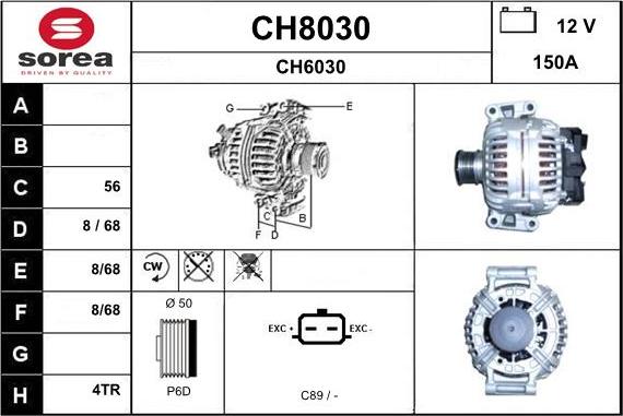 SNRA CH8030 - Ģenerators autodraugiem.lv