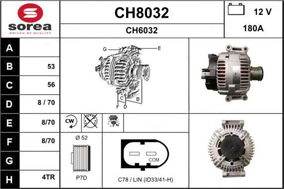 SNRA CH8032 - Ģenerators autodraugiem.lv