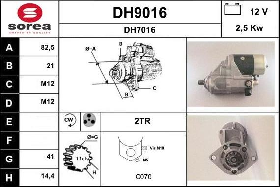 SNRA DH9016 - Starteris autodraugiem.lv