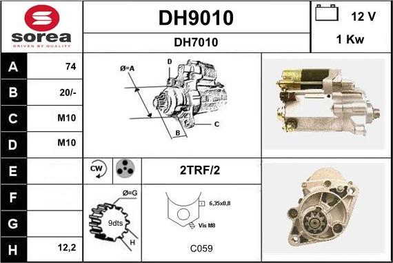 SNRA DH9010 - Starteris autodraugiem.lv