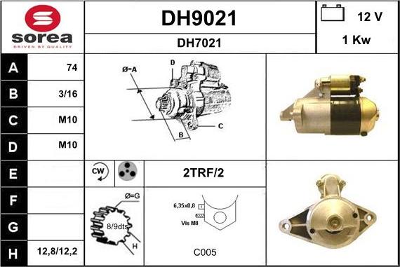 SNRA DH9021 - Starteris autodraugiem.lv