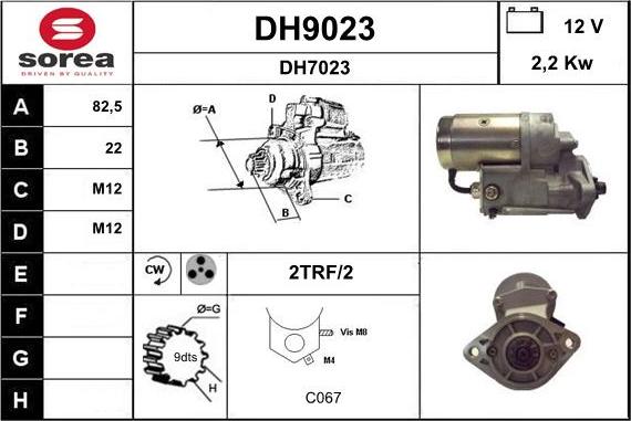 SNRA DH9023 - Starteris autodraugiem.lv