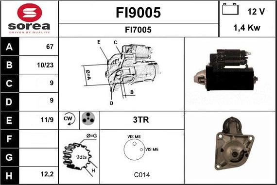 SNRA FI9005 - Starteris autodraugiem.lv