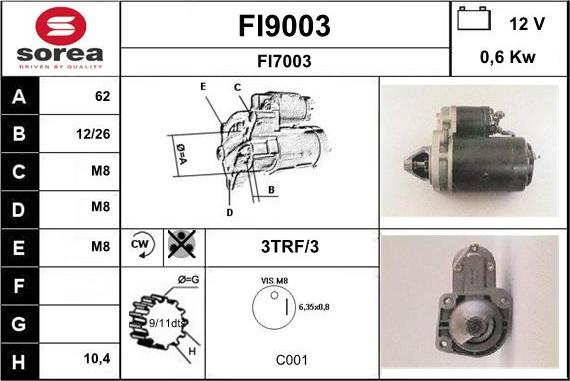 SNRA FI9003 - Starteris autodraugiem.lv