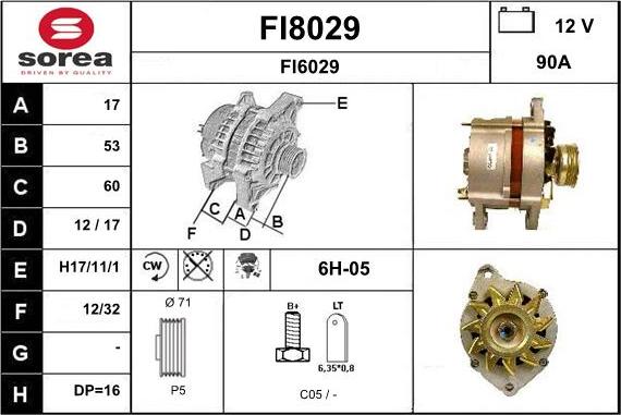 SNRA FI8029 - Ģenerators autodraugiem.lv
