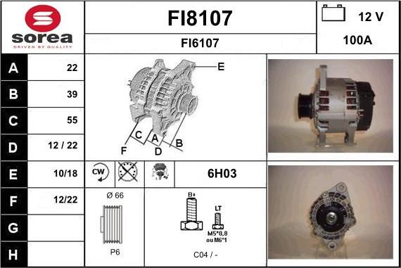 SNRA FI8107 - Ģenerators autodraugiem.lv